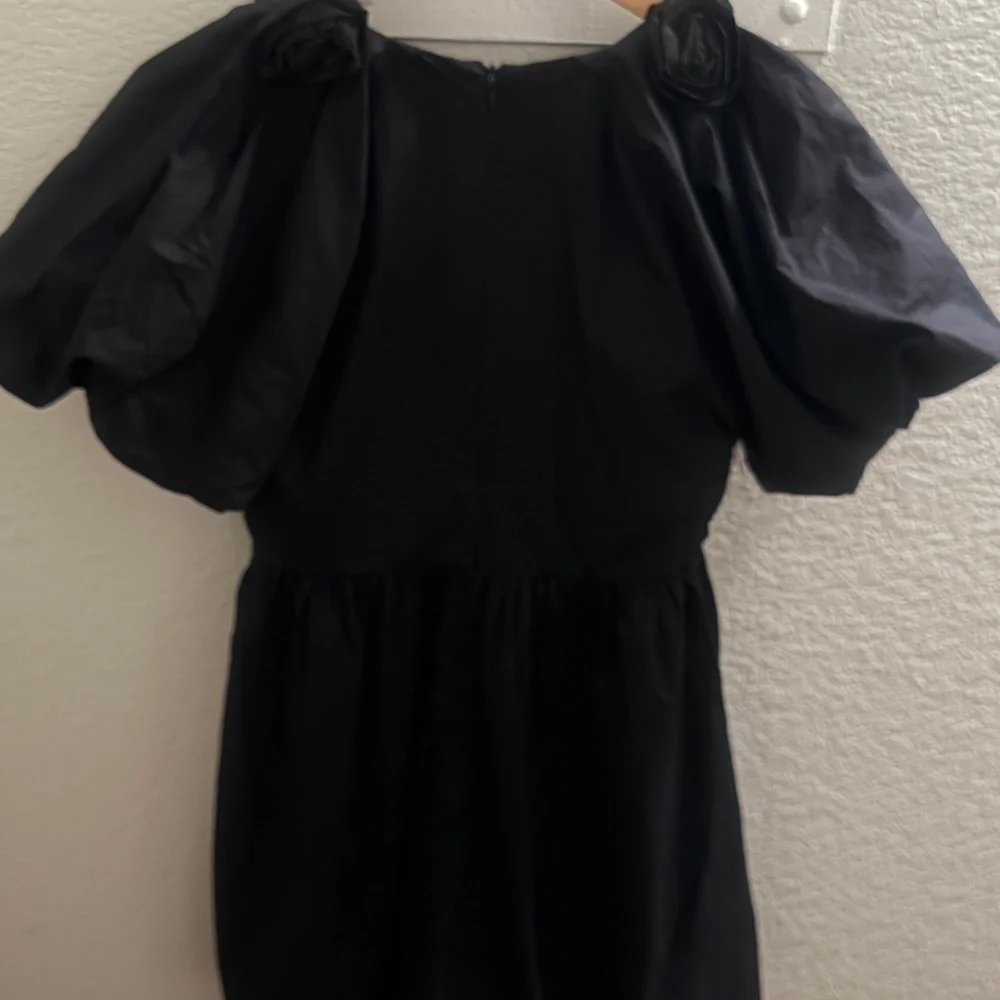 English Factory Black Ruched Ruffled Mini Dress - Picture 8 of 15